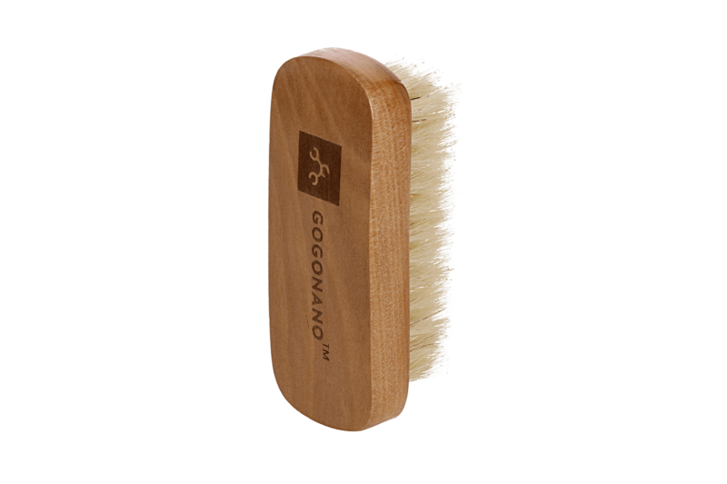 Natural GoGoNano pig hair wooden shoebrush