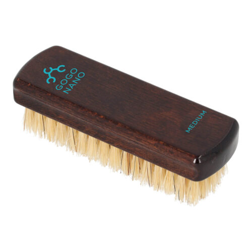 GoGoNano natural boar bristle shoe brush for shoe cleaning