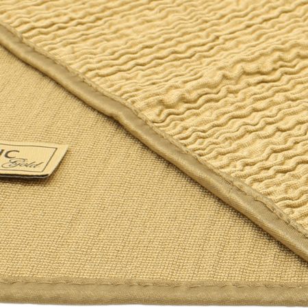 Top quality luxus wave microfiber cloth golden 36x36