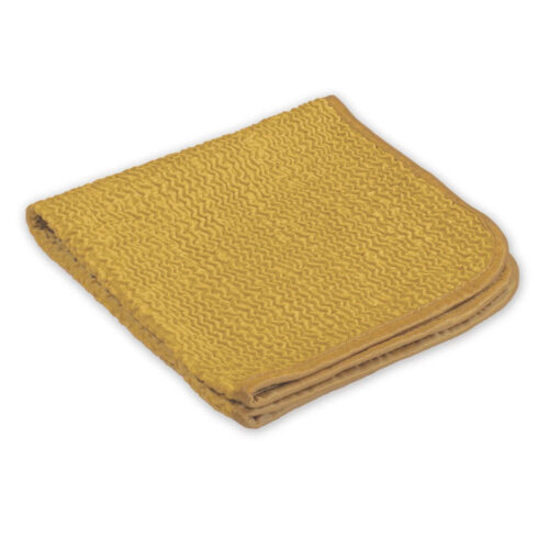 Wavy premium quality window cleaning cloth 38 x 38 cm, golden