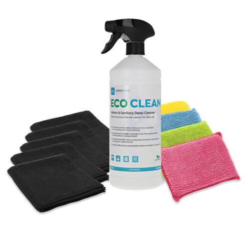 GoGoNano Eco Home Cleaning Kit with Microfiber Cloths & Sponges