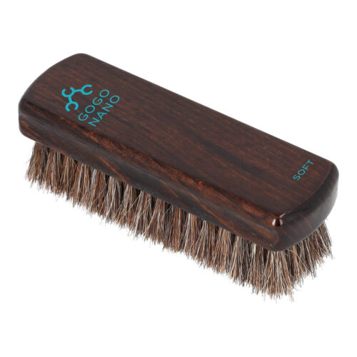 GoGoNano natural horsehair brush for leather shoe polishing